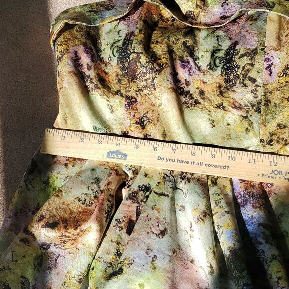 McGinn Knightsbridge strapless satin print cocktail dress with pockets size 8 - Picture 6 of 8